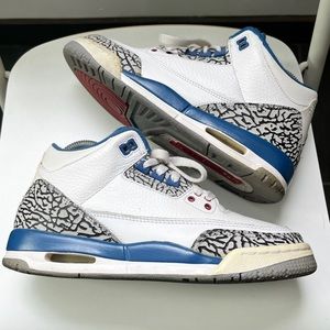 2011 Air Jordan 3 Retro True Blue Size 5Y Women’s 7